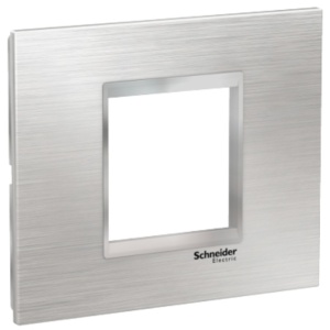 Okvir inox 2M srebro-hrom LMR7762038 - Img 2