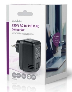 POCO104 Konvertor snage, 230V AC 50Hz, 30W, Euro, Black Omogucava upotrebu opreme iz SAD u Evropi - Img 2