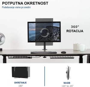Podesivi Stoni Držač za Jedan Monitor MA-DF1-01 Gembird - Img 5