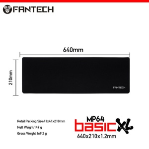Podloga za miša Fantech Mp64 Basic XL 640x210mm crna - Img 3