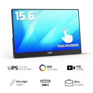 Portable monitor 15.6 Port Designs 902101T Touchscreen 1920x1080/IPS/HDMI/USB-A/USB-C/3.5mm/HDR - Img 2