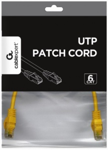 PP6U-0.25M/Y Gembird Mrezni kabl, CAT6 UTP Patch cord 0.25m yellow - Img 3