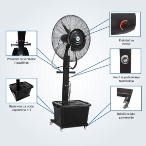 PROSTO ventilator sa raspršivačem 41 l - Img 2