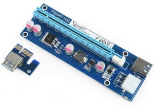 RC-PCIEX-03 Gembird * PCI-Express riser add-on card, PCI-ex 6-pin power connector - Img 2