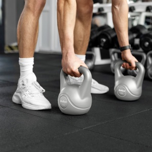 REBEL ACTIVE Bitumenski kettlebell girja rusko zvono teg sivi 22kg RBA-2322G-22 - Img 4