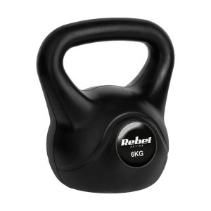 REBEL ACTIVE Girja (kettlebell) sa gumenom oblogom, 6 kg, model RBA-2313