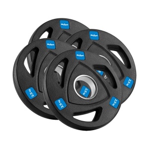 REBEL ACTIVE Gumirani liveni olimpijski tegovi ploče set 30kg / 51mm RBA-2113 - Img 3