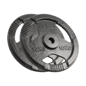 REBEL ACTIVE Liveni gvozdeni tegovi sa tri rukohvata set 2x10kg / 31mm RBA-2135
