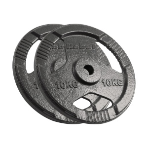 REBEL ACTIVE Liveni gvozdeni tegovi sa tri rukohvata set 2x10kg / 31mm RBA-2135