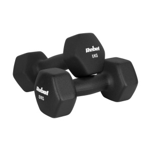 REBEL ACTIVE Liveni neoprenski HEX tegovi bučice par 2x8kg RBA-2330-8 - Img 2