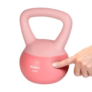 REBEL ACTIVE Meka vinilna girja (Soft Kettlebell), 2.5 kg, model RBA-2333-02.5 - Img 4