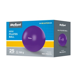 REBEL ACTIVE Mini pilates rehabilitaciona lopta za trening 25 cm ljubičasta RBA-3103-PU - Img 4
