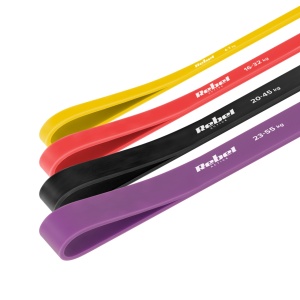 REBEL ACTIVE Set lateks traka za vežbanje Power Band PLs-2, otpor 4-45 kg, 4 traka u setu, model RBA-3000-S4 - Img 2