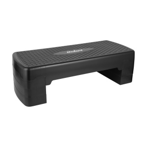 REBEL ACTIVE Step klupa za aerobik i fitnes sa 3 nivoa visine crna 68cm RBA-3227-BK