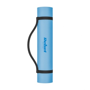 REBEL ACTIVE Strunjača prostirka za jogu, pilates i fitnes 183x61cm debljina 1cm TPE plava RBA-3158-BL - Img 6