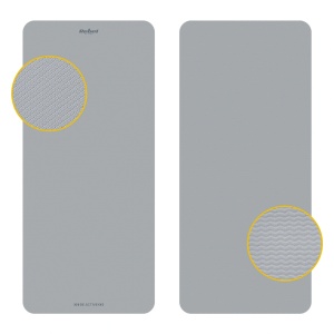 REBEL ACTIVE Strunjača prostirka za jogu, pilates i fitnes 200x90cm debljina 1 cm TPE siva RBA-3159-GY - Img 7