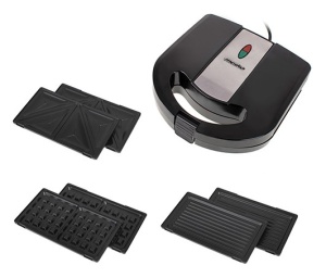 ROSTILJ GRILL MESKO MS3045 SA 3 PROMENLJIVE PLOCE 1000W - Img 1