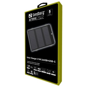 Solarni punjač Sandberg 420-55 21W 2xUSB+USB-C - Img 2
