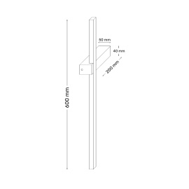 SOLEA 11 ZIDNA LAMPA 10W 3000K CRNA - Img 3