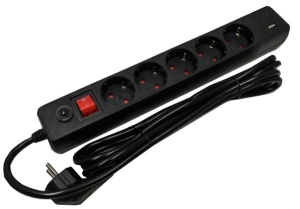 SPG5-B-6(3G1.5)**Gembird produzni kabl sa zastitom 5 uticnica, 5V/3.1A USB-A+C 16A/3500W 1.8m (703) - Img 3