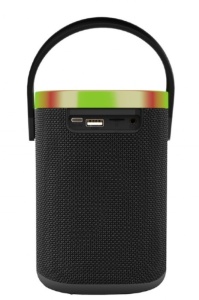 SPK-BT-LED-06 Gembird Portable Bluetooth LED speaker, 10W, BT, FM, USB, Handsfree, Black - Img 3