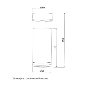 Spot lampa 1xGU10 - Img 2