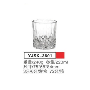 Staklena casa za vodu 6/1 220ml YJSK-3601