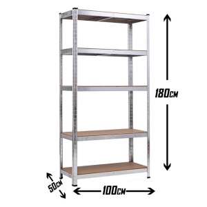 SuperHome 180x100x50cm 175Kg Metalna Montažna Polica - Img 2