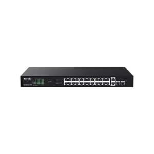 Svič 10/100/1000 26-port + 2SFP Tenda TEG1128P-24-250W/24-Port PoE