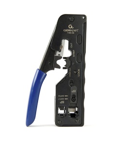 T-WC-06 Gembird Klesta za krimpovanje CAT.7 LAN pass-through plug, 8P8C, 6P6C, blue