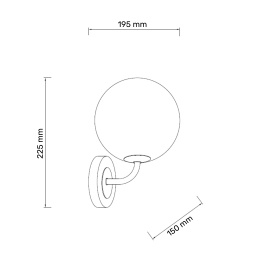TALIA 45 ZIDNA LAMPA 1*G9 CRNA/BAKAR - Img 3