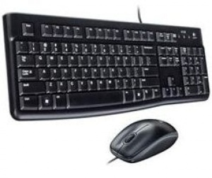 Tastatura+Miš žični set Logitech Desktop MK120 YU crna 920-002549