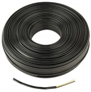 TC1000S-100M-B Gembird Flat Telefonski kabl, 4 zice, 100m black - Img 2