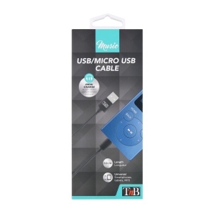 TNB CBMUSBSON1 MICRO USB KABEL 60CM, Crni - Img 2