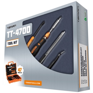 Toman Set alata, mobilni montažni komplet, 47 kom. - TT-4700 - Img 2