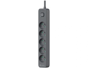TRACER Produzni kabl 1.5m 5 uticnice sa 2 USB porta sa prenaponskom zastitom i prekidacem grafit TRALIS47813 - Img 6