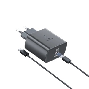 TRANYOO Kućni punjač T-SA7C 45WPD+KABL Type C na Type C 60W CRNI