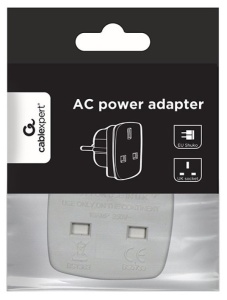 Travel adapter A-AC-UKEU-001 Gembird UK na EU suko 7.5A - Img 1