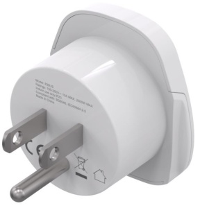 Travel adapter A-AC-USMINTF Gembird US suko 10A - Img 2