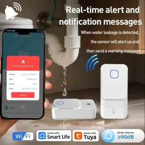 TUYA WL09,GMB Wi-Fi senzor za curenje vode- 110 dB, Smart Life, Alexa i Google Home - Img 2