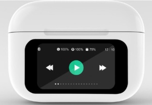 TWS-LCD-ANC-01-W Gembird bluetooth V5.1 slusalice, TWS, LCD display, Active Noise Cancelling, White - Img 3