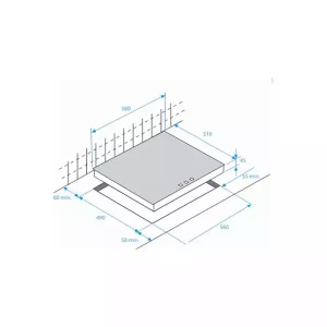Ugradna ploča Beko HIC64404T širina 60cm/digitalne komande/keramička - Img 2
