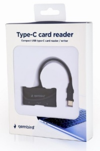 UHB-CR3-02 Gembird USB Type-C SDXC citac kartica za mobilne telefone i tablete - Img 2
