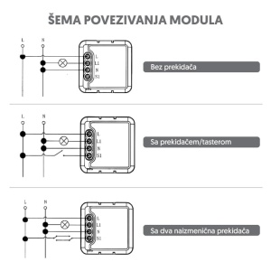 Wi-Fi smart prekidač-modul, 1x10A - Img 2