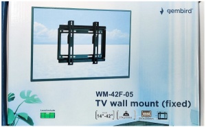 WM-42F-05 * Gembird fiksni VESA max 20x20cm 15-42 max 25kg (229) - Img 1