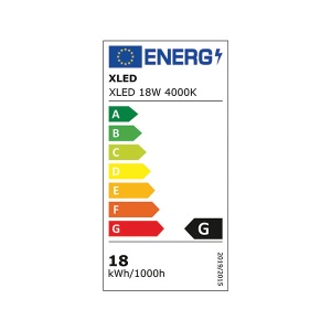 XLED 18W 4000K black Nadgradni okrugli LED panel plasticni,1890Lm,φ217*31mm,Ra80,IP20 crni - Img 2