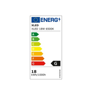 XLED 18W 6500K Nadgradni okrugli LED panel plastican,1890Lm,&#966;217*31mm, Ra80, IP20 - Img 2