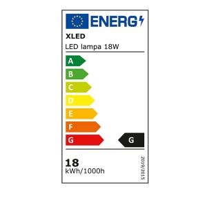 XLED LED lampa 18W Nadgradna okrugla PP+PP IP54,6500K φ172*38 - Img 2