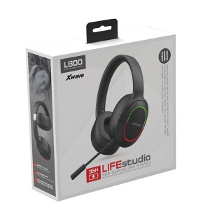 Xwave L800 black Bluetooth slušalice stereo sa mikrofonom/v5.3/FM/Aux/microSD - Img 3