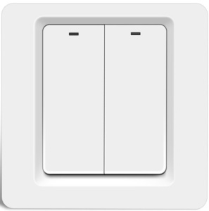 ZIGBEE-SWITCH-DS102 Gembird RSH Tuya WiFi Pametni kucni prekidac sa 2tastera EU Standard - Img 1
